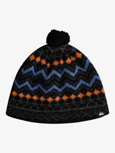 Men's QUIKSILVER Light Up Beanie - TRUE BLACK (kvj0) - Picture 1 of 2