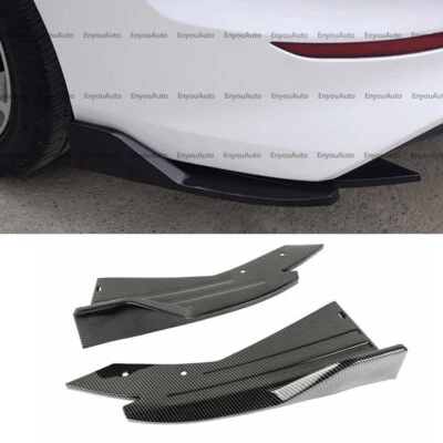 For Mitsubishi EcLipse Universal Rear Bumper Lip Splitter Diffuser Carbon Fiber - Image 1 of 4