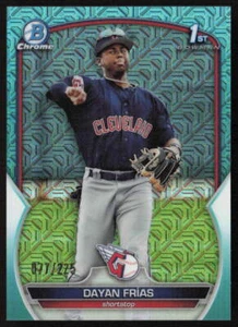 2023 Bowman Chrome #BCP-26 Dayan Frias Mega Box Refractor Aqua /299 - Picture 1 of 2