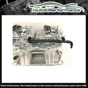 TUNNEL RAM FUEL LINE KIT TWIN INLINE MOUNT 4160 CARBURETTORS HOLLEY EDELBROCK - Picture 1 of 3