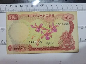 ๐ธ๐ฌ Singapore 10 dollars 1973 P-3c "VF" banknote 101522-11 - Picture 1 of 2