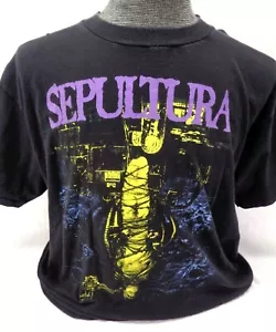 Sepultura Chaos A.D. Tour 1994 XL - Concert T-Shirt - Very RARE - Please READ - Picture 1 of 7