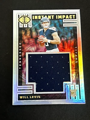 Will Levis 2023 Panini Illusions Instant Impact Patch #II-WLS RC - Image 1 of 4