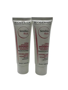 Bioderma Sensibio Rich Soothing Cream 1.33 OZ Set of 2 - Picture 1 of 1