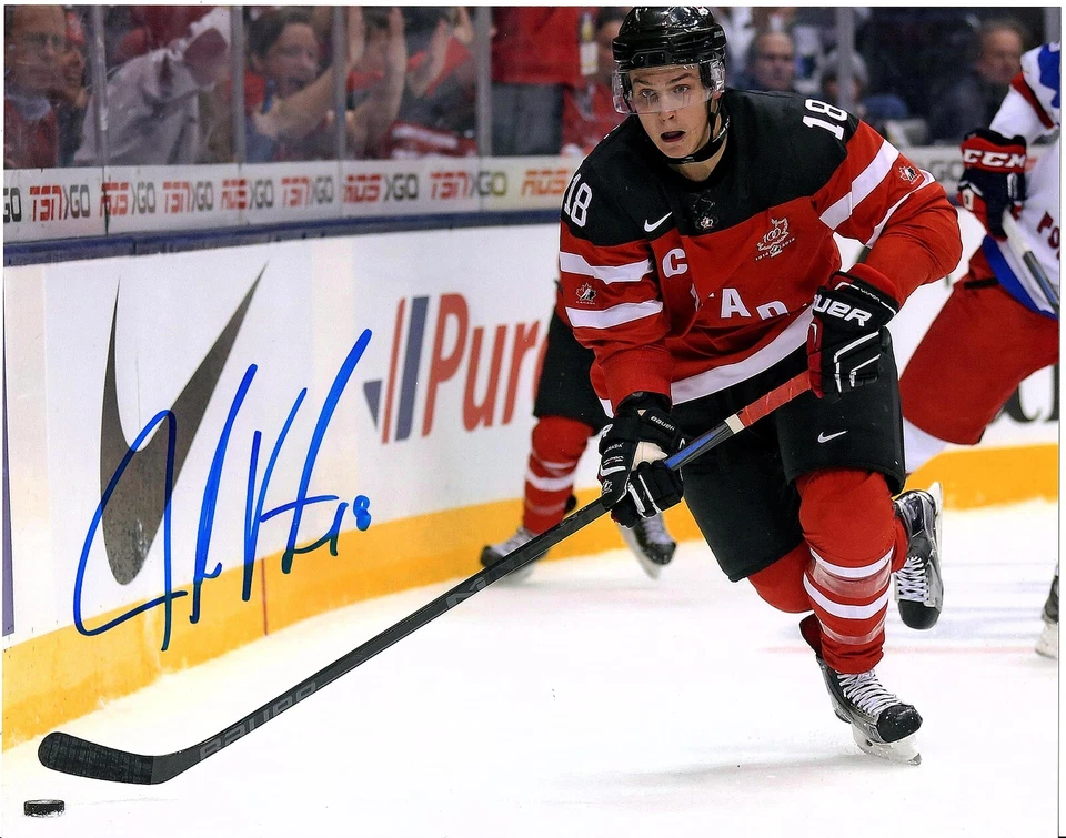 JAKE VIRTANEN TEAM CANADA WORLD JUNIOR 8X10 FOTO AUTOGRAFIADA FIRMADA CERTIFICADO DE AUTENTICIDAD, CANUCKS Foto 1 de 1