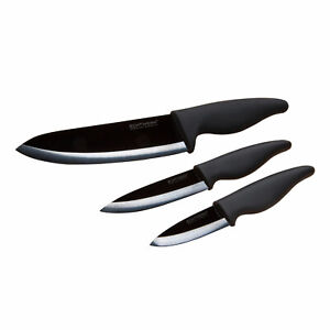 ECHTWERK Messer Black Mirror 3tlg. Keramikmesser Messer Küchenmesser