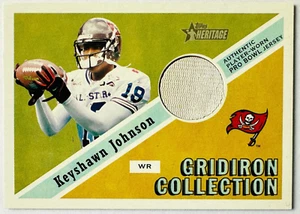 2002 Topps Heritage Keyshawn Johnson Jersey Card Gridiron Collection Buccaneers! - Picture 1 of 3