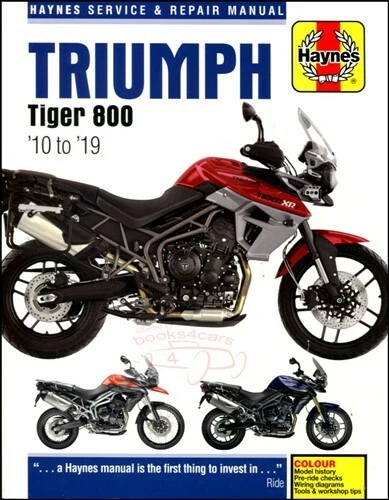 LIBRO DE REPARACIÓN MANUAL DE TALLER TRIUMPH TIGER 800 GUÍA XC TALLER Foto 1 de 1
