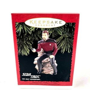 New Hallmark Star Trek Next Generation Commander Riker 1996 Keepsake Ornament - Picture 1 of 5
