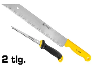 2 tlg. Dämmstoff Mineralwolle Glaswolle Gipskarton Messer Schneider Säge TP-725 - Bild 1 von 4