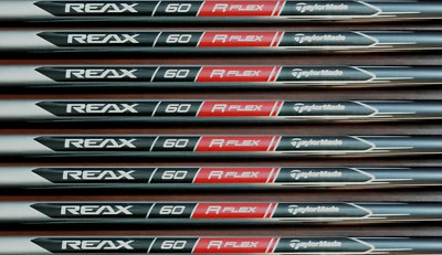 TAYLORMADE 8 REGULAR FLEX TAYLOR MADE GRAPHITE IRON SHAFTS 370 Parallel REAX 60 gram R SET