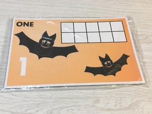 Halloween Bats - Dry Erase - Laminated Activity Set - Teaching Supply Ten-frames - Picture 1 of 7