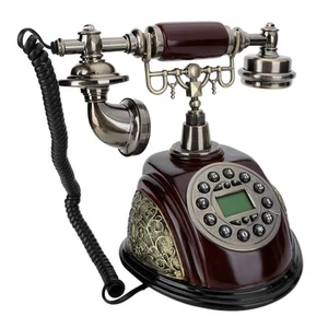 CT-N8028 Vintage Telefon biurkowy Wielofunkcyjny telefon stacjonarny ABS z ponownym wybieraniem FY - Zdjęcie 1 z 18