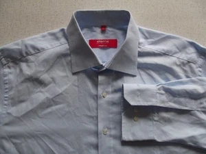 Eterna Excellent Redline Shirt 43 Blue Solid Good #TA4524 - Picture 1 of 1
