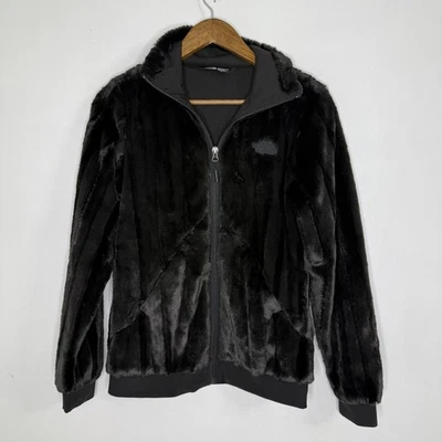 Chaqueta North Face para mujer XS negra imitación piel polar cremallera completa logotipo abrigo cálido peludo Foto 1 de 4