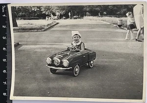 Old Photo Cute Children, Charming Attractive Girl Toy Pedal Car #4314 - Picture 1 of 3
