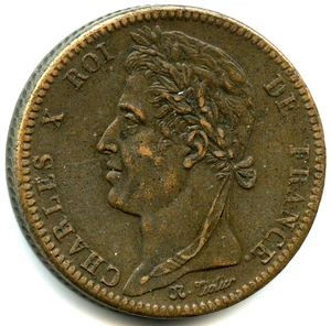 10 Cent Karl X 1829 A Nr. F.7254 - Bild 1 von 2