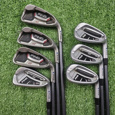 Ping G20 i20 Combo Iron Set 4-PW Blue Dot CFS 70g Regular Flex Graphite RH -0.5" - Image 1 of 4