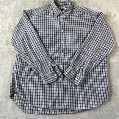 J Crew Shirt Mens Large Plaid Casual Preppy Office Oarsmen Cotton Long Sleeve - Image 1 of 4