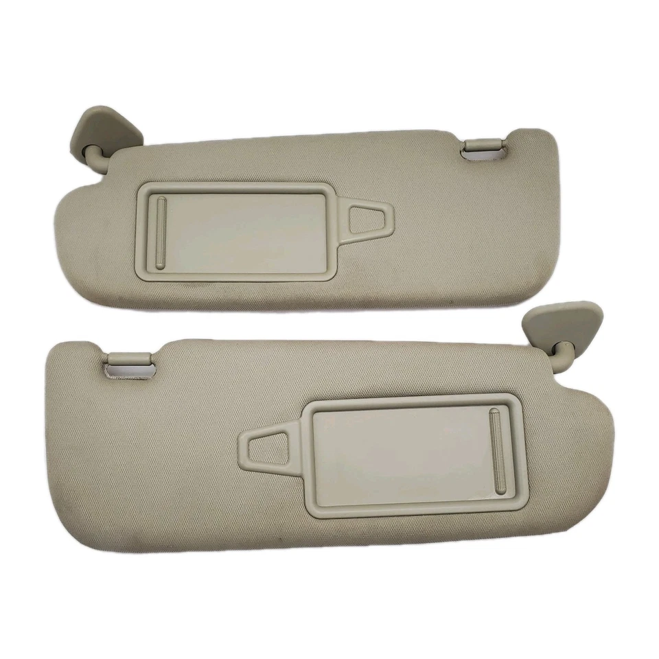 2011-2015 Kia Optima Sun Visor Shade Set Driver Passenger Side OEM Tan - Image 1 of 4
