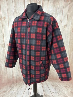 Vintage Timberland Southwest Fleece XL 90s Made USA Full Zip Quilted Lumberjack - Image 1 of 4