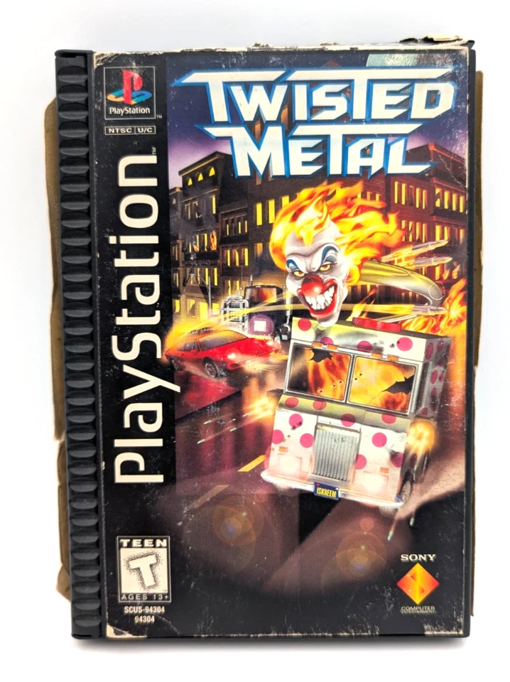 Caja Larga Metal Twisted Sony PlayStation 1 PS1 Completa en Caja con Tarjeta Reg Probada Foto 1 de 4