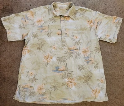 Trader Joe's Hawaiian Men's 2XL Employee Crew 4-Button Short Sleeve Polo Shirt - Image 1 of 4