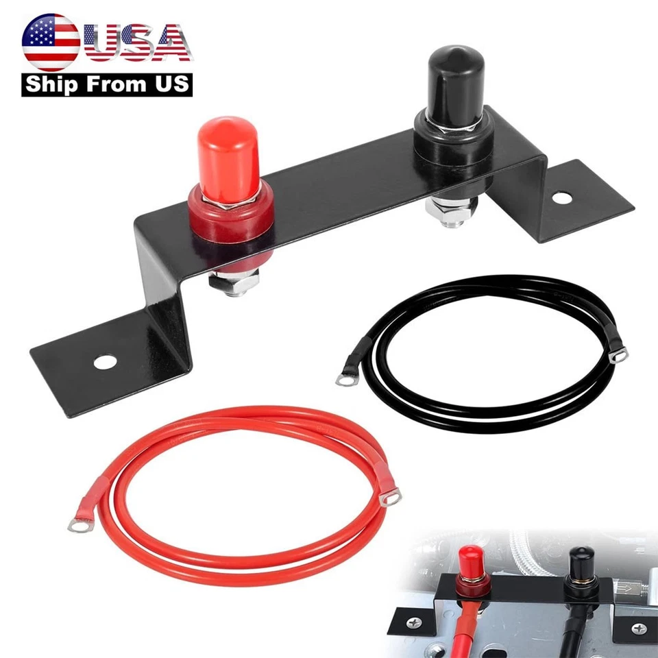 UTV ATV Remote Battery Jumper Terminals Relocation Jump Post Kit Charging Post - Image 1 of 4