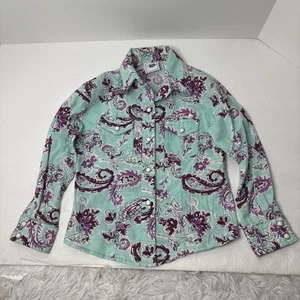 Cruel Girl Youth XS 4/5 Size Snap Button Up Long Sleeve Western Shirt - Picture 1 of 7