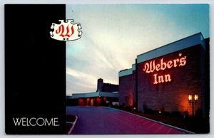 Postal vintage de Michigan Ann Arbor Weber's Inn - Imagen 1 de 2