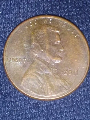 **RARE** 2011 D LINCOLN CENT DOUBLED DIE OBVERSE "DOUBLED EAR LOBE" VARIETY - Image 1 of 2
