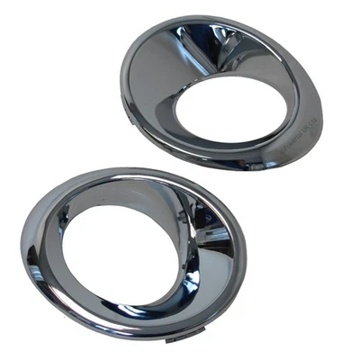 Chrome Fog Lamp bezel surrounds for Land Rover Freelander 1 2004-07 facelift Td4 - Image 1 of 3