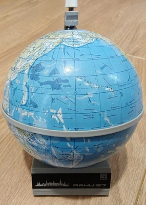 Rare Tallinn Rahu 87 Vintage Soviet AM Radio Receiver Globe UdSSR Working 1970s - Bild 1 von 4