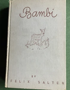 1931 Vintage Book; Bambi By Felix Salten - Illustrated - 227 pages - 2nd Ed. - Imagen 1 de 9
