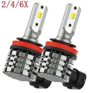 2/4/6X SWITCHBACK H16 H11 H8 LED Fog Light Bulbs Amber White Conversion Kits - Picture 1 of 34