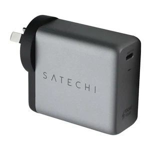 SATECHI 100W USB-C PD Caricatore da Parete Singola Porta - Argento/Nero (AU) - Foto 1 di 4