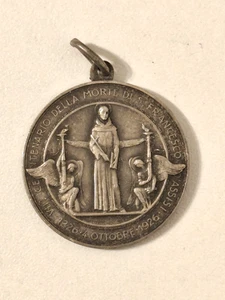 Medaglia VII Centenario morte San Francesco Assisi 1926  religione collezione - Foto 1 di 3