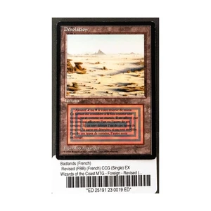 WOTC MtG FBB French Badlands (French)  EX - Picture 1 of 2