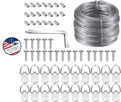 Kit para colgar cuadros, incluye colgadores con anilla en D, Destornillador. Foto 1 de 4