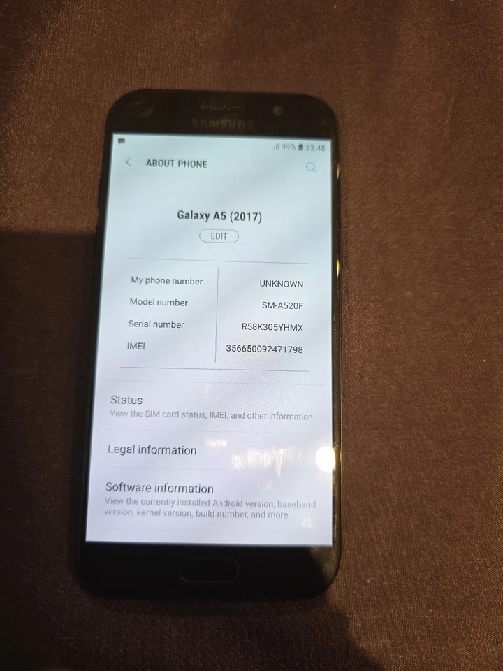 Samsung Galaxy A5 2017 SM-A520F Unlocked Android Mobile Phone - Image 1 of 4