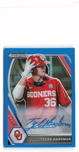 Panini Prizm DP #PDP153 2021 Tyler Hardman azul Prizm automático Oklahoma SN, AU - Imagen 1 de 2