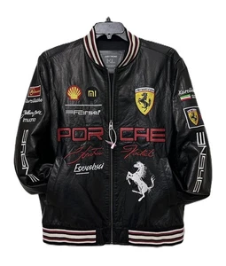 Porsche Racing Leather Jacket Size EU 56 - US XL - Picture 1 of 11