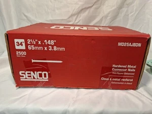 Secno 34° Metal Connector Paper Tape 2500 Nails, MD25AJBDN 2-1/2" x .148 - Picture 1 of 10