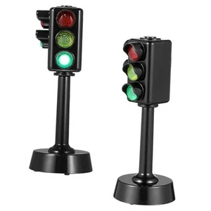 Traffic Light Toy for Kids, 2Pcs Mini Traffic Light Traffic Signal Light Lamp - Picture 1 of 7