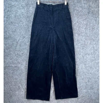 Женские вельветовые брюки Stockholm Atelier & Other Stories 2 синие с высоким подъемом широкие штанины - Изображение 1 из 4