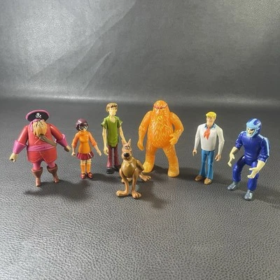 7 figuras completas de Scooby-Doo Hanna Barbera Shaggy Fred Daphne Phantom Racer Foto 1 de 4