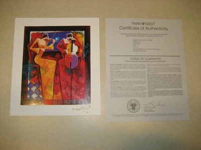 CHARLES LEE - Duet Night 2015 SERIOLITHOGRAPH Park West w/ COA Signed in Plate - Image 1 of 4