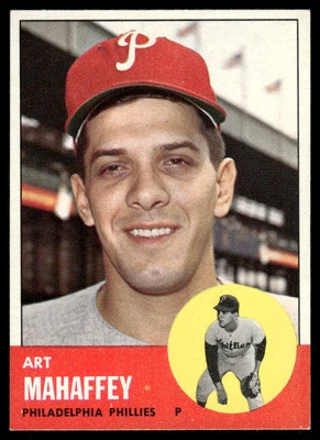 1963 Topps #385 Art Mahaffey Philadelphia Phillies - Image 1 of 2