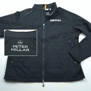 PETER MILLAR -TOUR ISSUE ONLY GOLF JACKET -XL- BLACK HYPERLIGHT MERGE PUFFER - Picture 1 of 20
