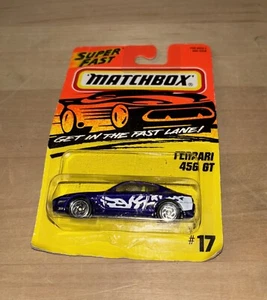 Matchbox Superfast Ferrari 456 GT, Blue, #17, 1/64, "Get In The Fast Lane" NEW - Picture 1 of 2
